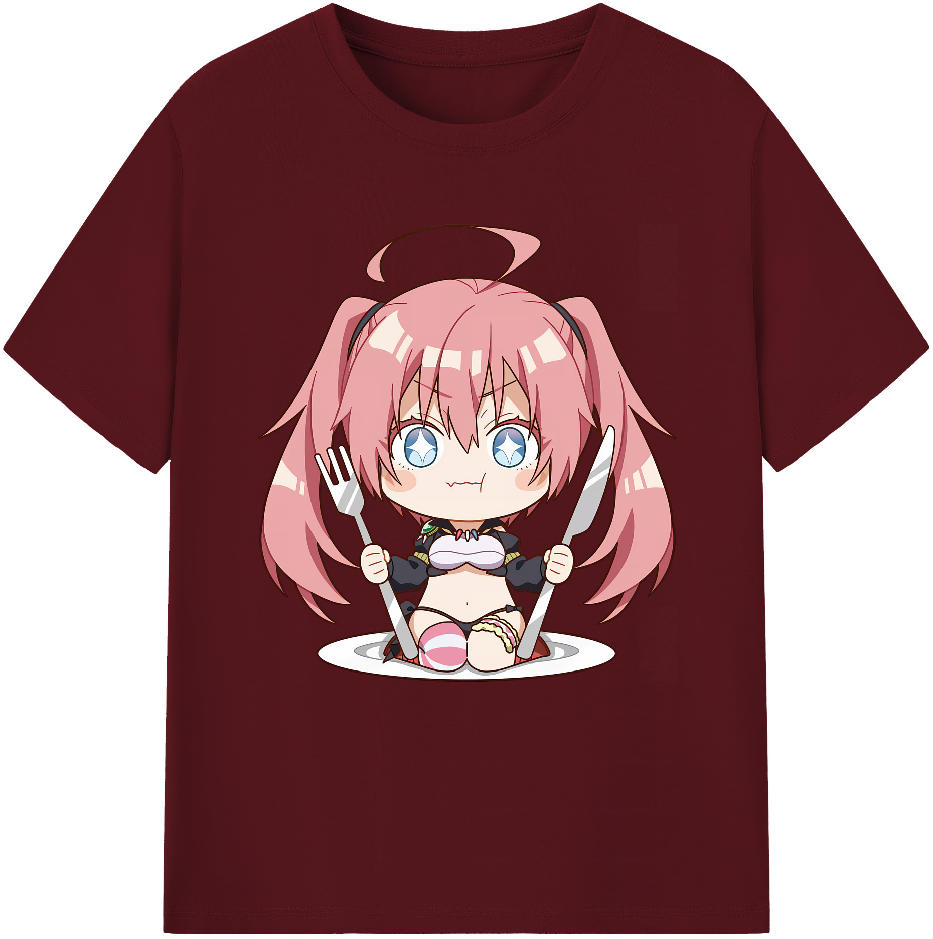 （画像用） 転スラ Regarding Reincarnated to Slime 綿100％半袖Tシャツ（フロントプリント）